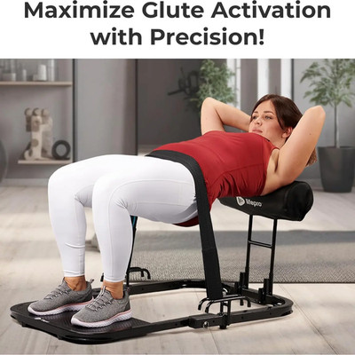 Lifepro Gluteblast Hip Thrust Machine - Foldable Gym Equipment with Warranty