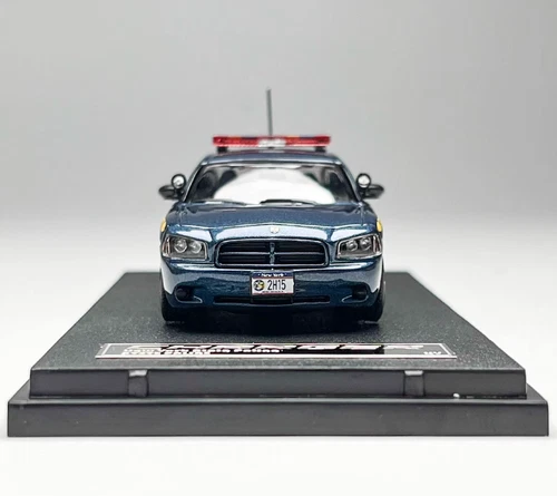 Rollin 1:64 2008 Blue NYSP Police Charger Muscle Model Diecast Metal Car - Picture 6 of 8