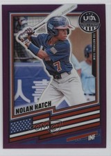 2026 Panini Stars & Stripes Prizm Purple Prizm 50/199 Nolan Hatch #115 0xr1