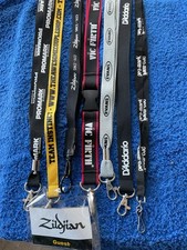 LANYARDS Lot of 7 Music-themed. Pro-Mark, Zildjian, Vic Firth, D’Addario & More!
