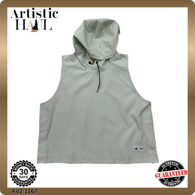 Adidas Parley Damen Sleeveless Hoodie Light Green L Recycled