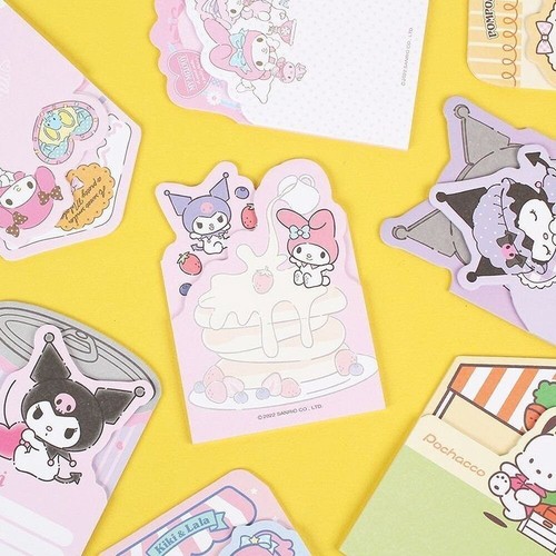 Juego de 2 piezas de almohadilla de notas no pegajosa para oficina de personajes de Sanrio (1 juego) - Imagen 8 de 13