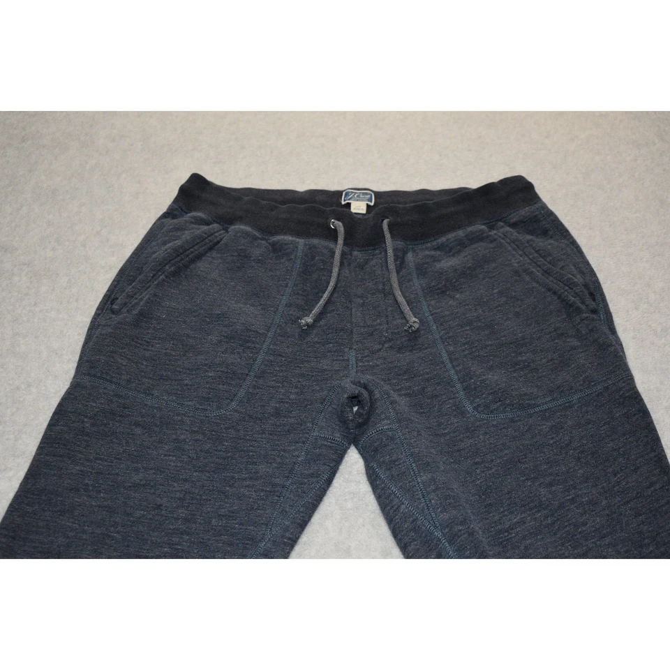 Pantalones de chándal para gimnasio J Crew para hombre talla MT mediana alta con bolsillos azul cónico Foto 3 de 4