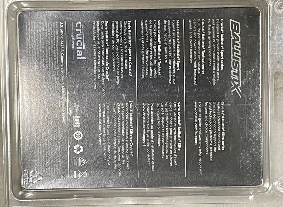 Crucial Ballistix Sport 16GB (4GBx4) DDR3-1600 w/ XMP Gaming Desktop RAM - Image 3 of 3