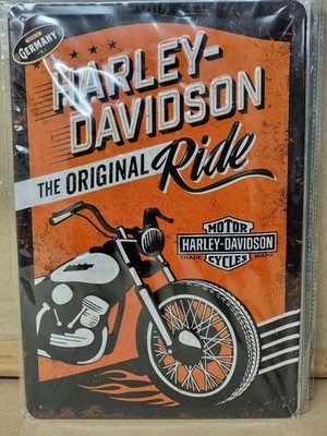 BLECHSCHILD  - METALLSCHILD  Harley Daviidson  20 x 30 cm