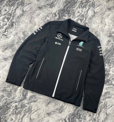 HUGO BOSS F1 チームウエア　メルセデス　ウエア Hugo Boss Mercedes-AMG Petronas F1 Team Softshell Jacket Men Size