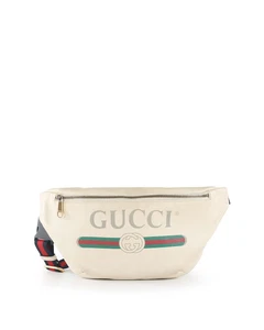 Gucci Sac Ceinture En Cuir De Veau Beige Femme Beige Taille Unique