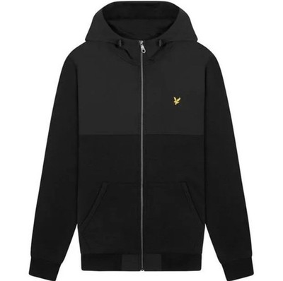 Lyle & Scott Softshell Jersey Full Zip Hoodie Size L Black Logo Bnwot Golf Men s