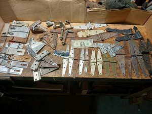 Strap Hinges & Padlock Hasp Latches Huge Lot Many Sizes! Stanley-National-Master
