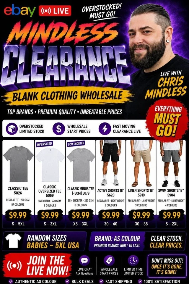 [Draft] 🔥 Blank Clothing Specials – Overstock wholesale prices! Don't Miss out!