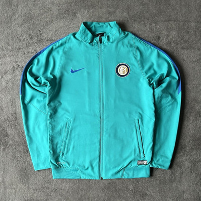 Nike vintage Dri-FIT Trainingsjacke Inter Mailand Herren Gr. M Türkis/Blau