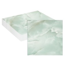20Pcs 11.8"x11.8" Marble Peel and Stick Backsplash Wall Tiles, Green/White
