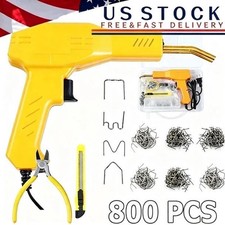 Plastic Welder Kit Soldering Hot Stapler Bumper Repair Welding Gun 800 Staples