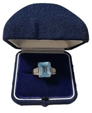Eleganter Damen-Ring * Gold 333 mit Blautopas...
