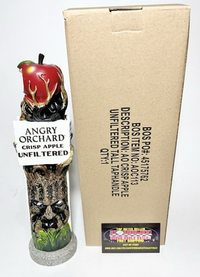 #ad Angry Orchard Crisp Apple Cider Unfiltered Tree Beer Tap Handle 11” Tall BNIB $47.45