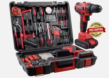 Herramientas Con 21V Taladro Inalambrico Caja Llaves Mecanicas Kit De 112 Piezas