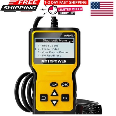 MOTOPOWER MP69033 Car OBD2 Scanner Code Reader Engine Fault Scanner CAN Diagnost