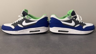 Nike Air Max 1 Essential Grey Hyper Blue Men's Size 12,5 [537383-114]