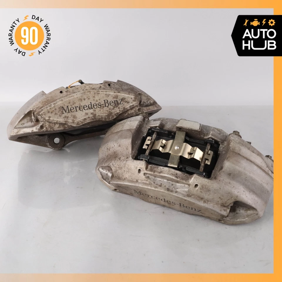 Juego de pinzas de freno delanteras 15-20 Mercedes W205 C300 E350 4Matic 0114219798 OEM 59k Foto 2 de 4