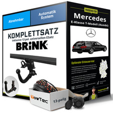 Für MERCEDES E T-Modell S212 Anhängerkupplung abnehmbar +eSatz 13pol uni 09- Kit