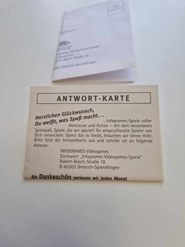 ⚡Infogramas tarjeta de respuesta folleto publicitario insert Nintendo Gameboy como nuevo⚡ - Imagen 3 de 5