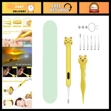 2 Pack Baby Nasal Aspirator  Ear Wax Remover with Light, Nose Cleaning Tweezers