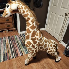 Melissa & Doug XLarge 4 Ft Giraffe Plush Stuffed Animal Toy Realistic Safari Zoo