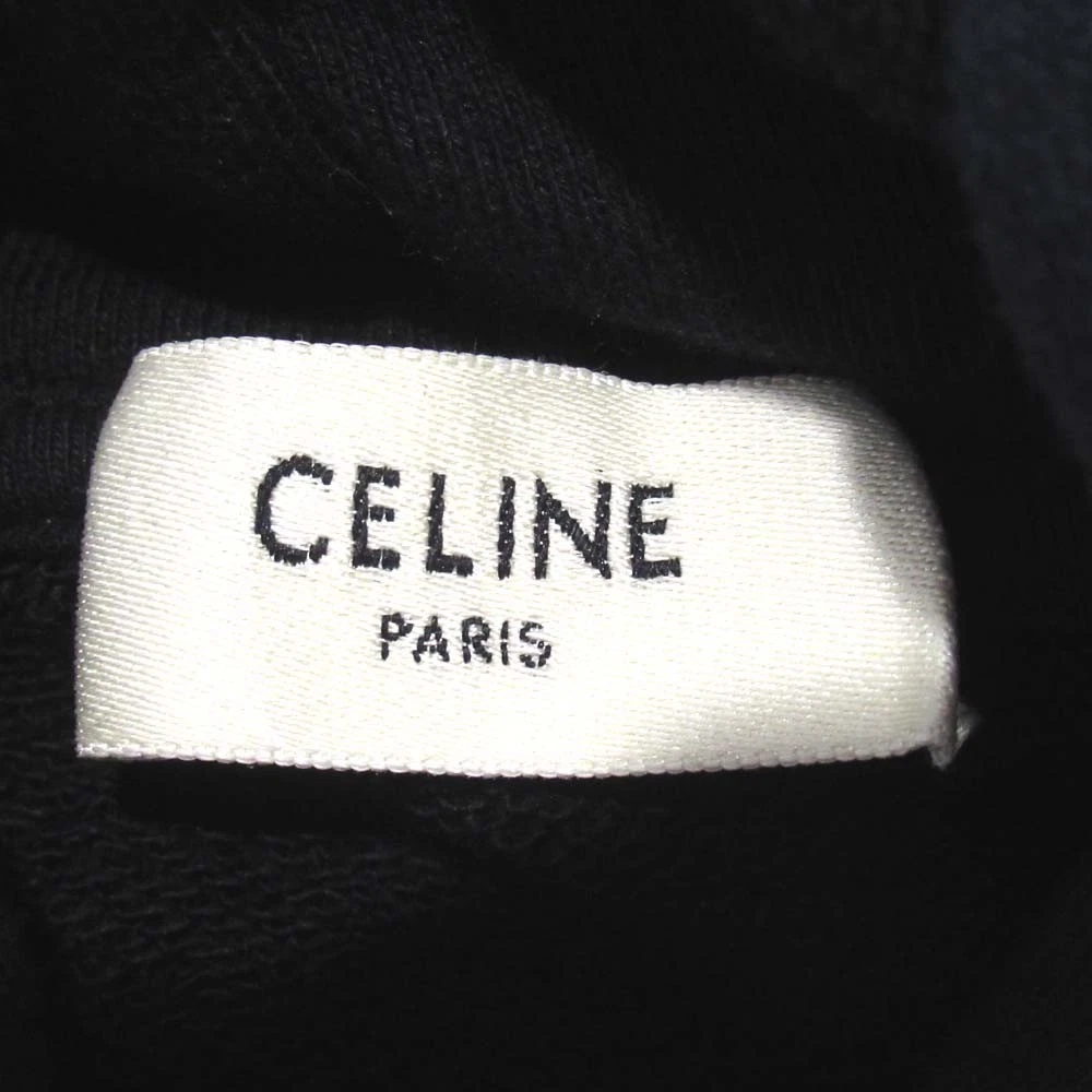 CELINE Classic Labyrinth Pullover Felpa con Cappuccio Taglia S Nero Donna