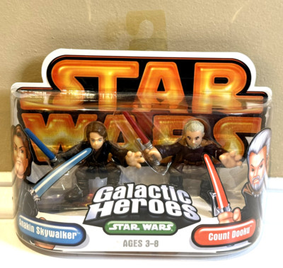 Star Wars 2005 Galactic HeroesAnakin Skywalker & Count Dooku NEW
