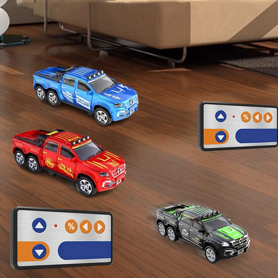 Mini Rc Drift Car 1:64 Scale Alloy Truck Remote Control 4x4 Off-Road Vehicle UqP - Image 3 of 4