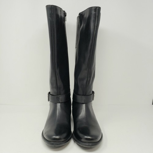Clarks Womens 7 N Narrow Black Leather 