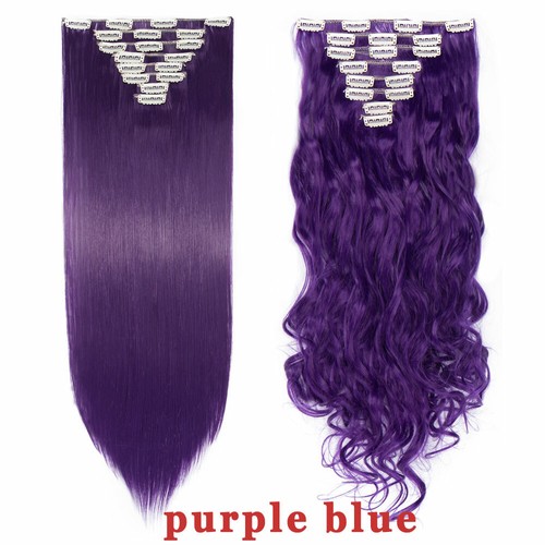 CLEARANCE Thick 8 Pieces/Set Clip In Hair Extensions Full Head Real as Human HYT - Picture 36 of 57