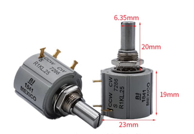 1PCS precision wire wound multi-turn potentiometer CCW CW S 7286 R1K | eBay