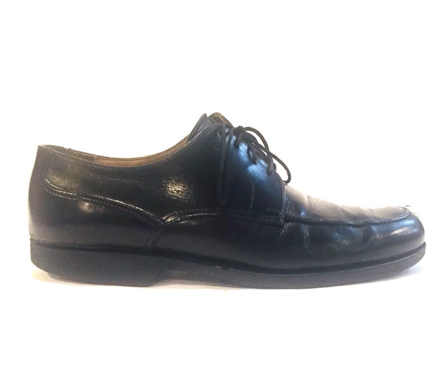 Johnston Murphy Apron Toe Lace Up Leather Oxford Dress Shoe Black Mens 11.5 M Johnston Murphy Apron Toe Lace Up Leather Oxford Dress Shoe  main image 4