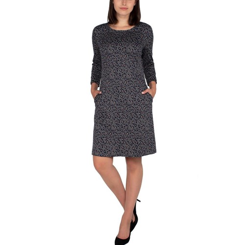 Nicole Miller Ladies' 3/4 Sleeve Dress - Black Mini Diamond - Size L - 1454591 - 第 8/11 張圖片