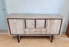 Art-Deco-Sideboard, original aus den 1940er Jahren, bemalt mit Steineffekt