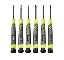RYOBI, 6-Piece Precision Screwdriver Set with...