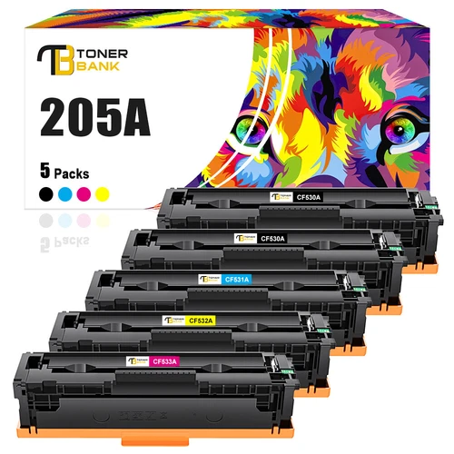 5x Toner XXL FÜR HP 205A COLOR LASERJET PRO MFP M 180 n M 181fw CF530A - CF533A