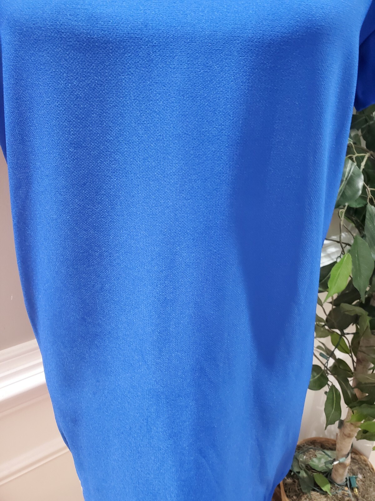 Zara Basic Womens Blue Polyester Collared Short S… - image 3