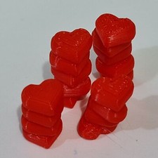 18 X Lettre Love Poche Token Amour Cœurs 10mm Cadeau St.Valentin Décorations