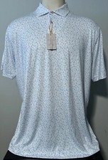 NEW Peter Millar Summer Comfort Men's Size XL White Spirit Guide Golf Polo Shirt