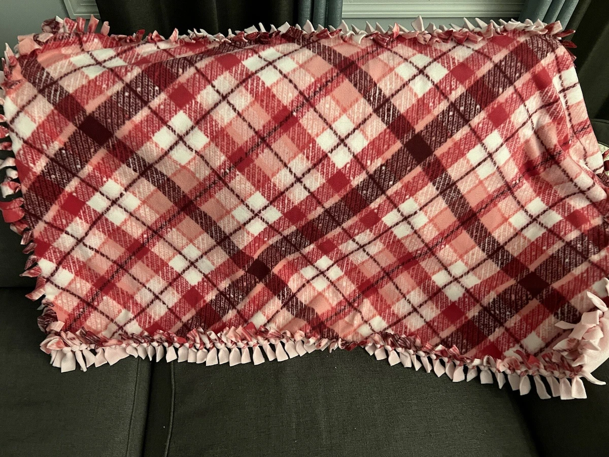 Pink plaid blanket outlet