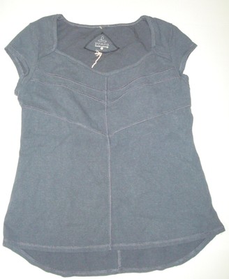 NWT Womens XL PrAna Yoga Pilates Climb Top Bra New Calypsa Coal Dark Gray UPF