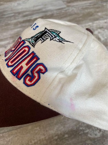 Vintage 1997 Drew Pearson Florida Marlins World Series Champions Snapback Mütze - Bild 4 von 8