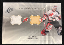 2001-02 SPx Hockey Treasures #HTMB Martin Brodeur Jsy
