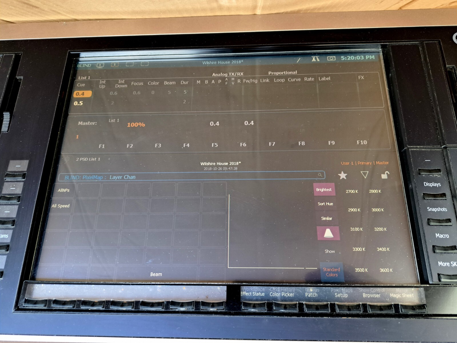 ETC EOS Lighting Console Control Desk 4250A1010 eBay