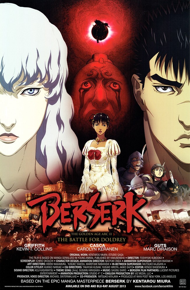 BERSERK Anime Expo POSTER ART PRINT Double Sided AX 2013 Guts