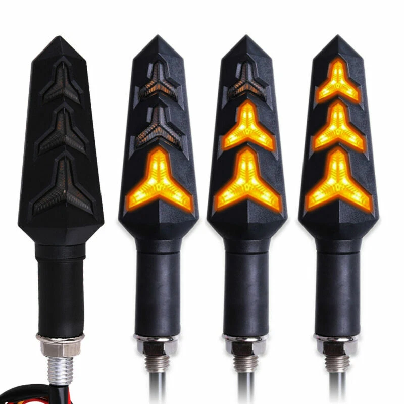 Luces intermitentes LED intermitentes para motocicleta Kawasaki Ninja 250R 500R 650 650R Foto 3 de 4