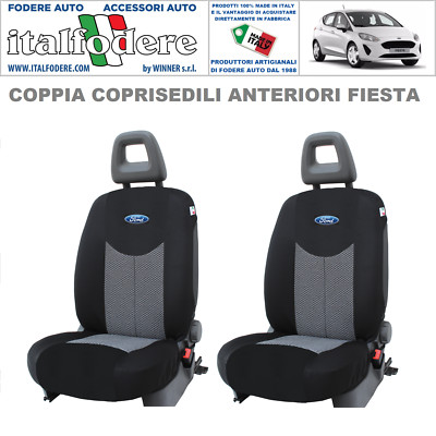 Coprisedili Per Ford Fiesta IV, V, VI, VII, VIII (1995-2023) - Fodere Sedili Universali - Set Coprisedili Auto - Auto-Dekor - Sport Line - Grigio Chiaro Grigio Chiaro | Negozio Carmager - Foto 6