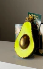 Old World Christmas Avocado Glass Blown Ornament 28059 NWT